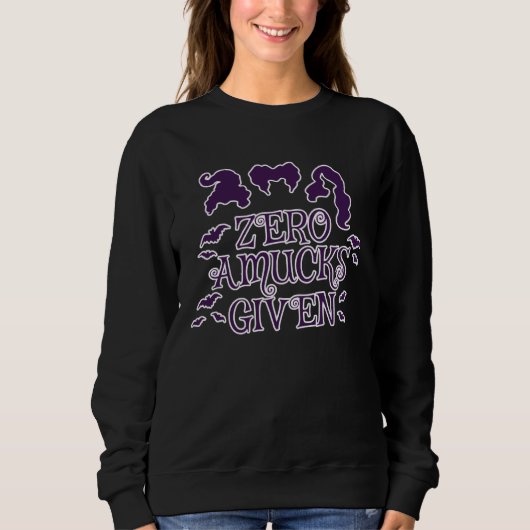 Zero Amucks Given  Halloween Sweatshirt (Vorderseite)