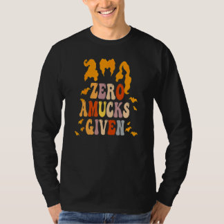 Zero Amucks mit Fledermaus-Halloween-Hexe verprüge T-Shirt
