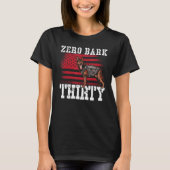 Zero Bark 30 K9 Einheit Polizei T-Shirt (Vorderseite)