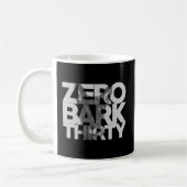 Zero Bark Thirty Belgischer Malinois Militärhund U Kaffeetasse (Links)