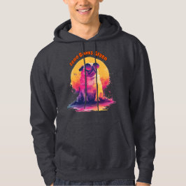Zero Barks Given | Funny Retro Pug Men Hoodie