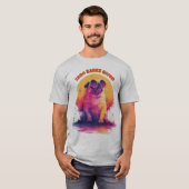 Zero Barks Given | Funny Retro Pug T-Shirt (Vorne ganz)