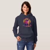 Zero Barks Given | Funny Retro Pug Women Hoodie (Vorne ganz)