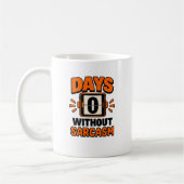 Zero Day Sarkasmus-Meter-Scoreboard Kaffeetasse (Links)