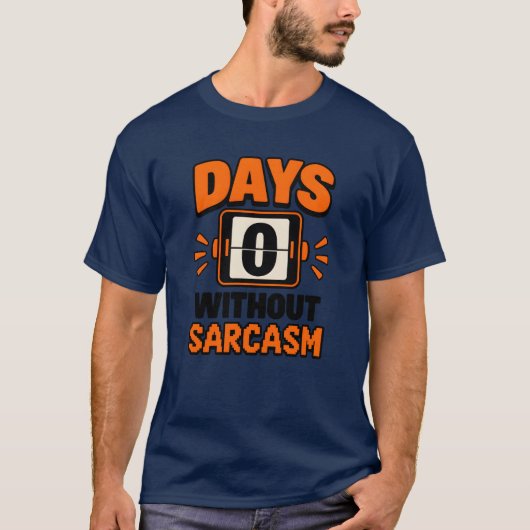 Zero Day Sarkasmus-Meter-Scoreboard T-Shirt (Vorderseite)