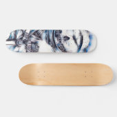 Zero Dead Man Element Custom Chrome Pro Park Board Skateboard (Horizontal)