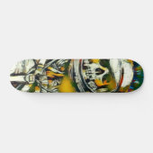 Zero Dead Man Element Custom Chrome Pro Park Board Skateboard (Horizontal)