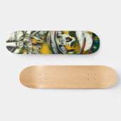 Zero Dead Man Element Custom Chrome Pro Park Board Skateboard (Horizontal)