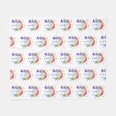 Zero Discrimination Day Fleecedecke (Vorderseite (Horizontal))