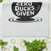 Zero Ducks gegeben - Funny Cool Duck Design Geschirrtuch (Gefaltet)