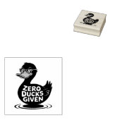 Zero Ducks gegeben - Funny Cool Duck Design Gummistempel (Stempel)
