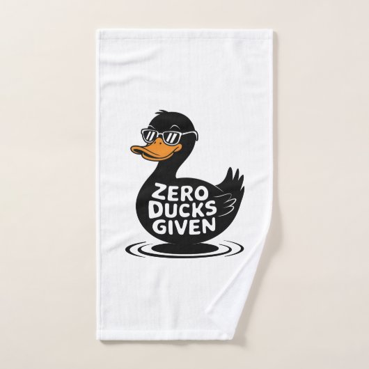 Zero Ducks gegeben - Funny Cool Duck Design Handtuch (Handtuch)