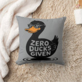 Zero Ducks gegeben - Funny Cool Duck Design Kissen (Decke)