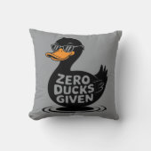 Zero Ducks gegeben - Funny Cool Duck Design Kissen (Vorderseite)