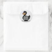 Zero Ducks gegeben - Funny Cool Duck Design Runder Aufkleber (Tasche)