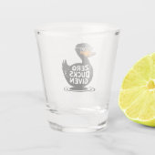 Zero Ducks gegeben - Funny Cool Duck Design Schnapsglas (Rückseite)