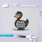 Zero Ducks gegeben - Funny Cool Duck Design Seidenpapier (Handwerk)