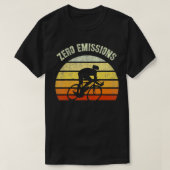 ZERO EMISSIONEN Reiten Ihr Bike-Radfahrer Rett Ear T-Shirt (Design vorne)