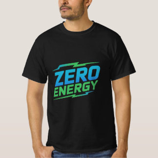 Zero-Energie-Getränke-Logo-T-Shirt mit Fake-Logo T-Shirt