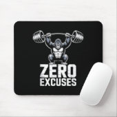 Zero-Excuses-Gorilla-Gym-Motivations-Workout Mousepad (Mit Mouse)