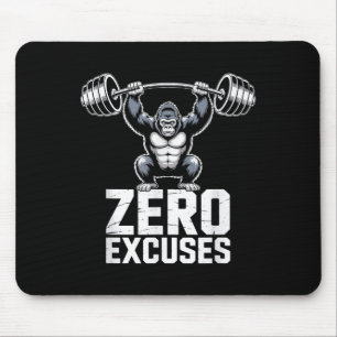 Zero-Excuses-Gorilla-Gym-Motivations-Workout Mousepad