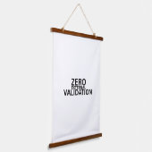 Zero External Validation Large Fabric Wall  Wandteppich Mit Holzrahmen (Gewinkelt)