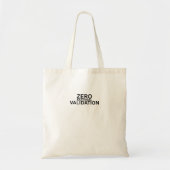 Zero External Validation Simple Canvas Tote Tragetasche (Vorne)