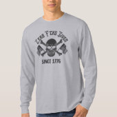 Zero F*cks Given Since 1776 Patriotic Skull Shirt (Vorderseite)