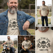 Zero F*cks Given Since 1776, Skull T-Shirt