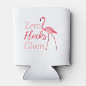 Zero Flocks gegeben Funny Flamingo Dosenkühler (Rückseite)