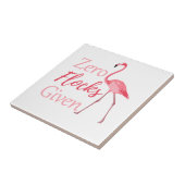 Zero Flocks gegeben Funny Flamingo Fliese (Seite)