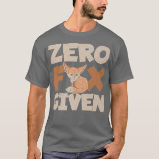 Zero Fox als Pun für ein Fennec Fox LoverT-Shirt g T-Shirt