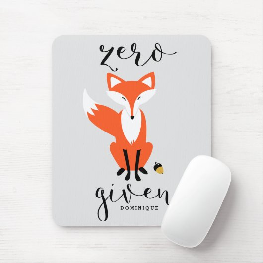 Zero Fox angesichts der lustigen Pun Personalisier Mousepad (Mit Mouse)