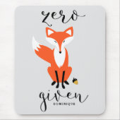 Zero Fox angesichts der lustigen Pun Personalisier Mousepad (Vorne)