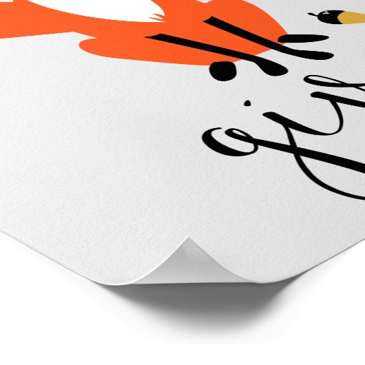 Zero Fox angesichts der lustigen Puppe Gray Poster (Ecke)