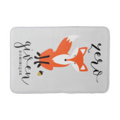 Zero Fox angesichts der lustigen Puppe Personalisi Badematte (Vorderseite)