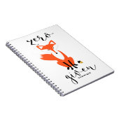 Zero Fox angesichts der lustigen Puppe Personalisi Notizblock (Rechte Seite)