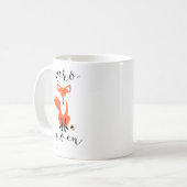 Zero Fox angesichts der lustigen Puppe-Tasse Tasse (Vorderseite Links)
