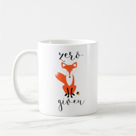 Zero Fox angesichts der lustigen Puppe-Tasse Tasse
