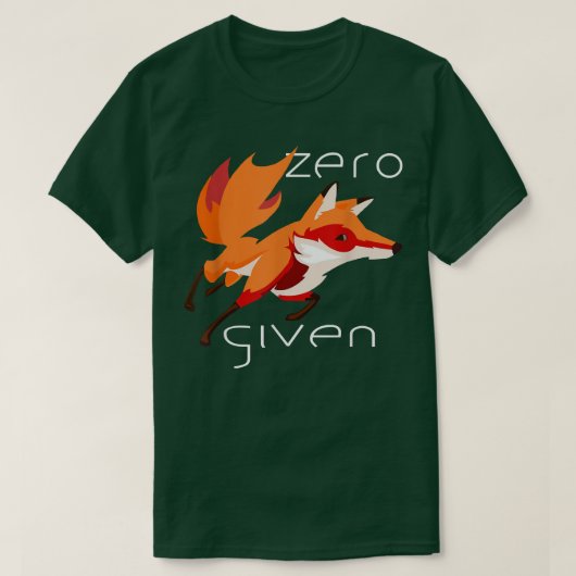 Zero Fox angesichts des lustigen Pun-T - Shirt (Design vorne)