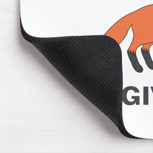 Zero Fox angesichts des lustigen Sarcasm Wildtiere Mousepad (Ecke)