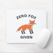 Zero Fox angesichts des lustigen Sarcasm Wildtiere Mousepad (Mit Mouse)