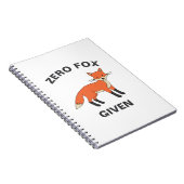 Zero Fox angesichts des lustigen Sarcasm Wildtiere Notizblock (Rechte Seite)