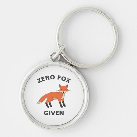 Zero Fox angesichts des lustigen Sarcasm Wildtiere Schlüsselanhänger (Vorne)