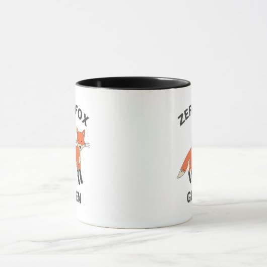 Zero Fox angesichts des lustigen Sarcasm Wildtiere Tasse (Zentrum)
