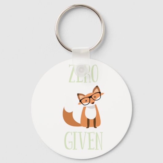 Zero Fox bei Funny Animal Fox Schlüsselanhänger (Vorderseite)