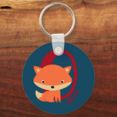 Zero Fox gegeben - niedlicher sarkastischer Rotfuc Schlüsselanhänger (Vorderseite)