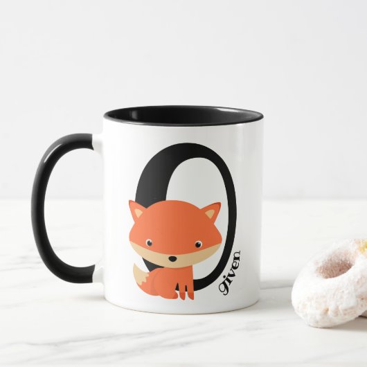 Zero Fox gegeben - niedlicher sarkastischer Rotfuc Tasse (Mit Donut)