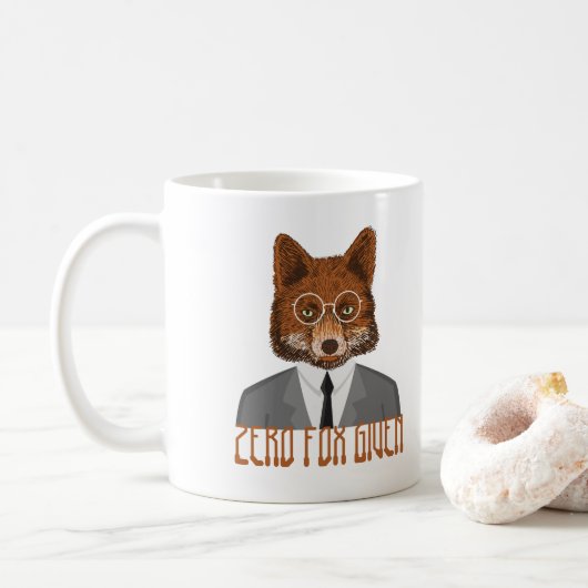 Zero Fox gegeben Spaß Kaffeetasse (Mit Donut)