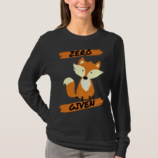 Zero Fox Given  Pun T-Shirt (Vorderseite)
